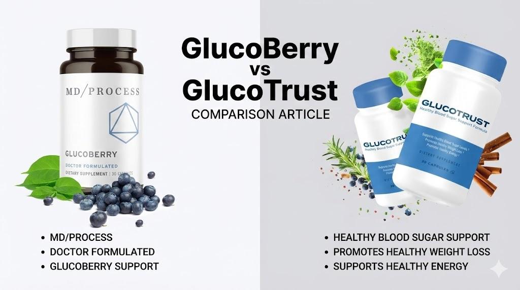 GlucoBerry vs GlucoTrust Pros Cons And Best Use